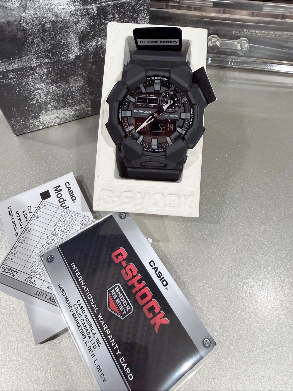 Casio G-Shock Black and Gray Resin Watch